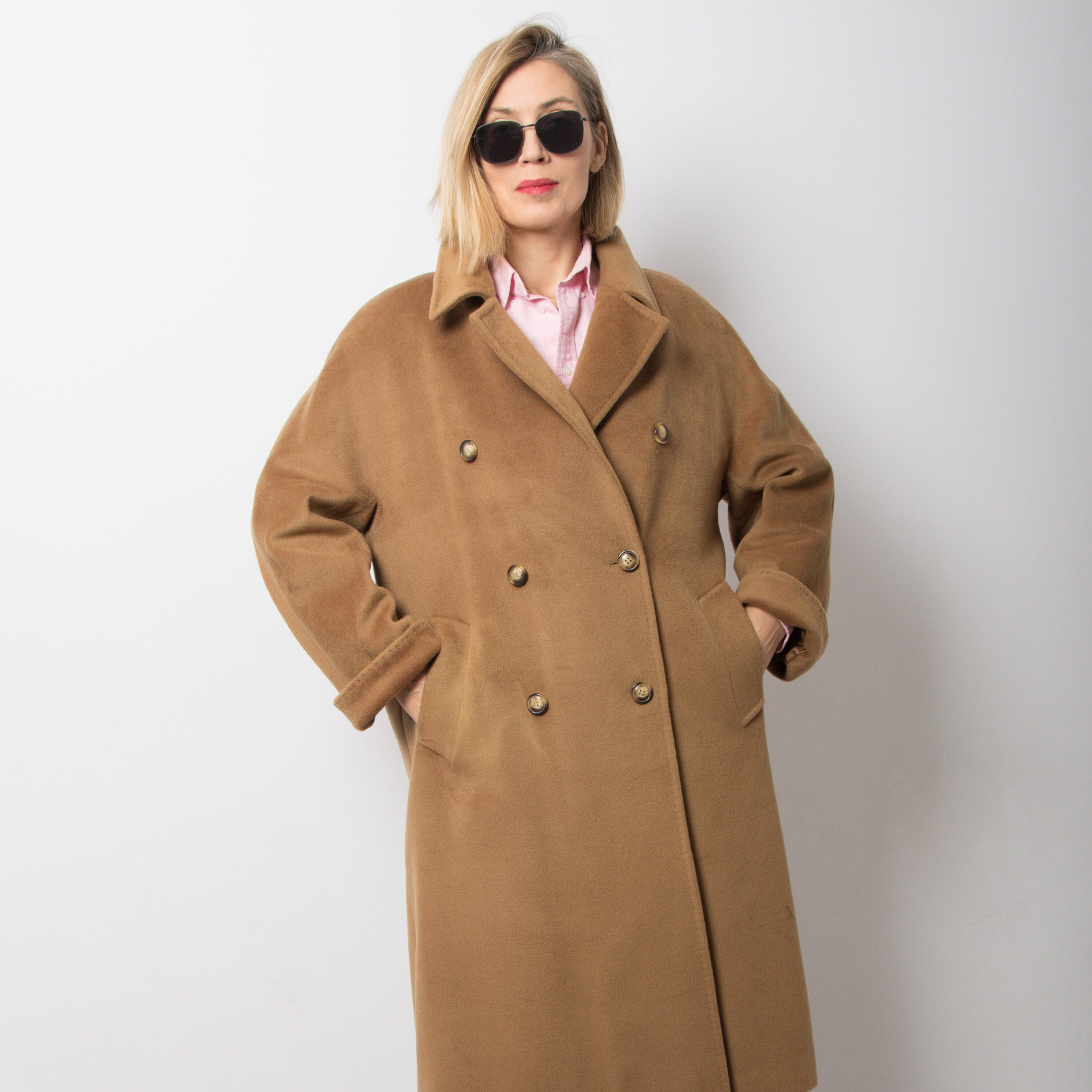 Red fluidmaster herring camel coat