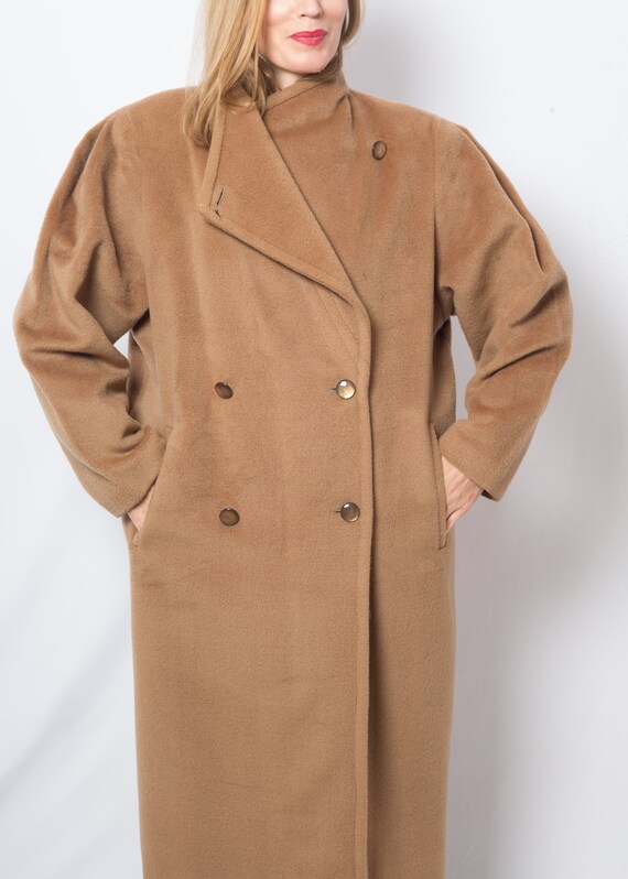OLMAR 90s Oversized Wool Coat Womens Maxi Coat Do… - image 7