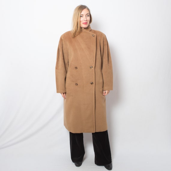 OLMAR 90s Oversized Wool Coat Womens Maxi Coat Do… - image 2
