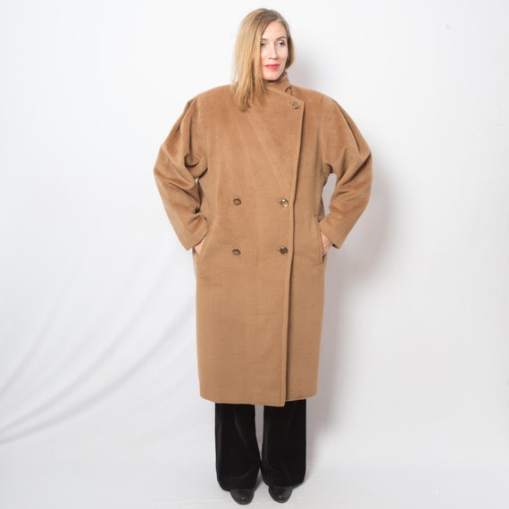 OLMAR 90s Oversized Wool Coat Womens Maxi Coat Do… - image 3