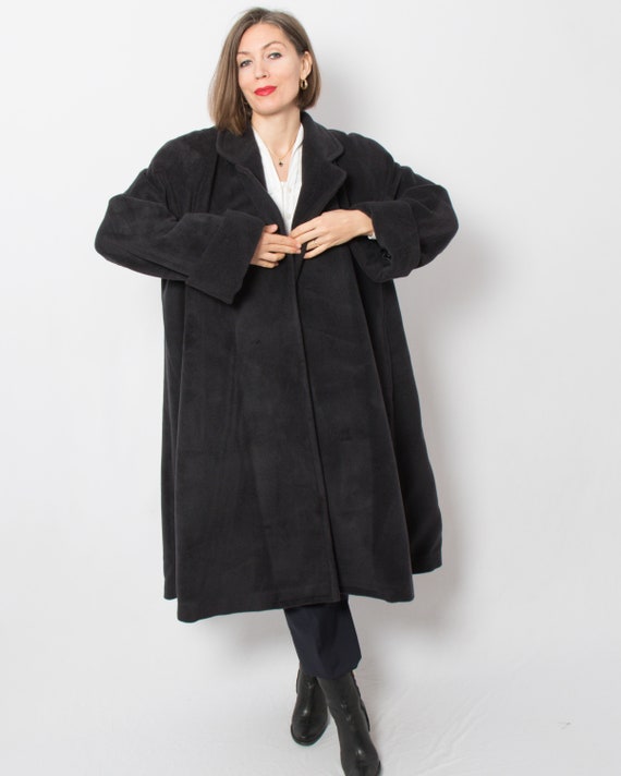 Vintage Wool Swing Coat Warm Winter Opera Coat Wo… - image 3