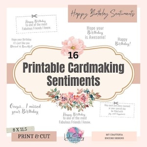 Druckbare digitale alles Gute zum Geburtstag Kartengestaltung, Grüße, Sprüche, Zitate, DIY Karten, fertig zum Drucken, Papierbasteln, Kartenherstellung,