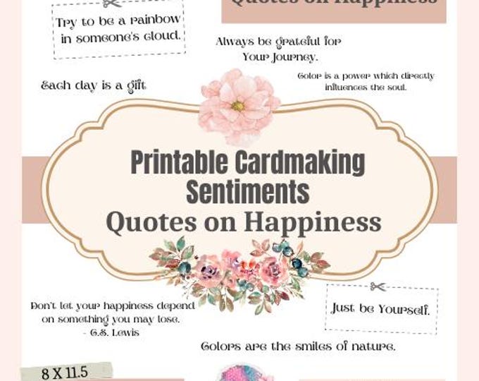 Printable Digital Sympathy Cardmaking Sentiments, Greeting, Sayings ...