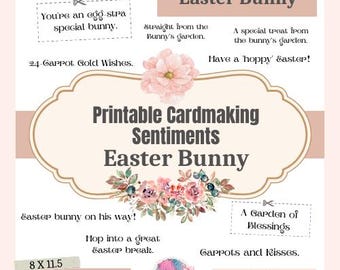 Sentimenten voor paaskaarten maken, afdrukbare citaten (digitale download)