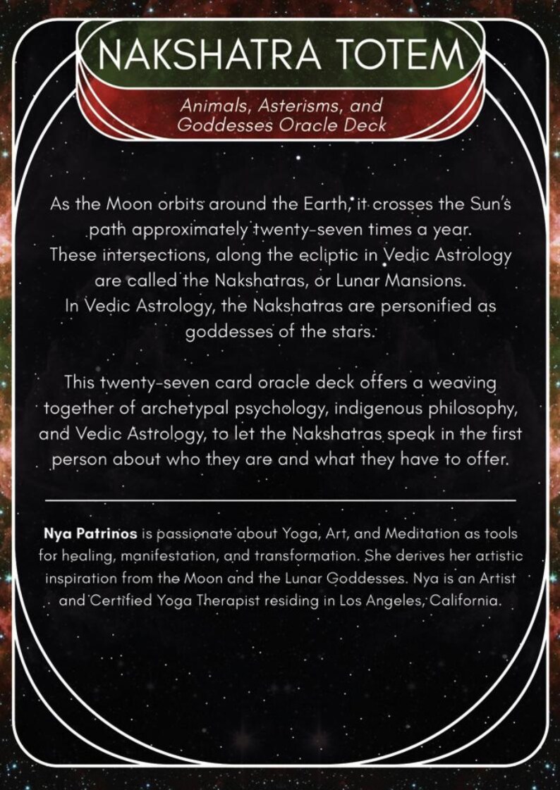 Nakshatra Totem: Animals, Asterisms and Goddesses Oracle Deck image 3