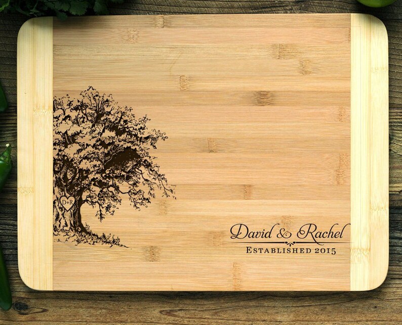 Christmas Oak Tree Hds Personalized Cutting Board Engraved Chopping Board Anniversary Engagement Wedding Gift Housewarming Home Living Cookware Efp Osteology Org