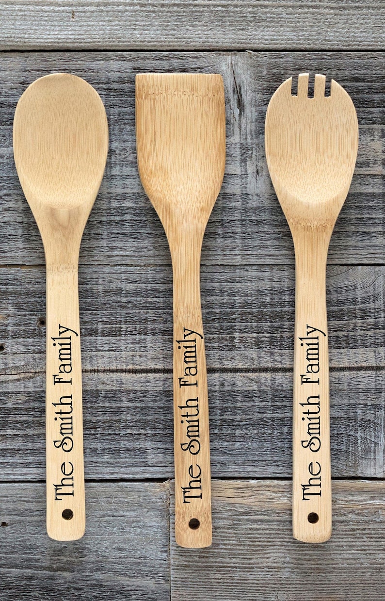 Personalized Utensils Engraved Utensils Set of 6 Etsy