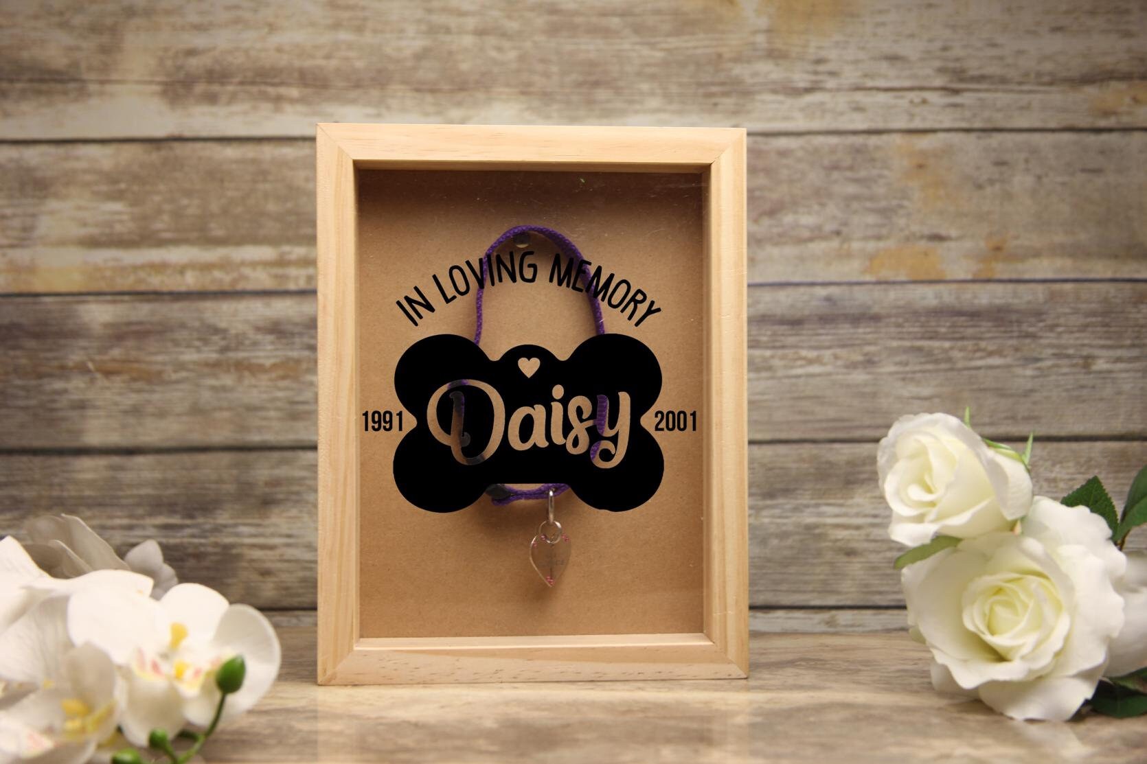 Personalized Shadow Box In Loving Memory Pet Memorial | Etsy