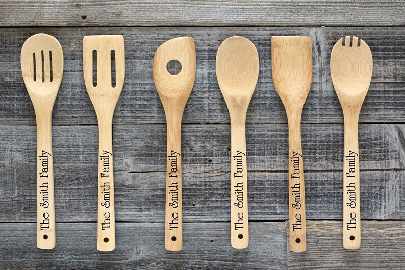 Personalized Utensils Engraved Utensils Set of 6 Etsy