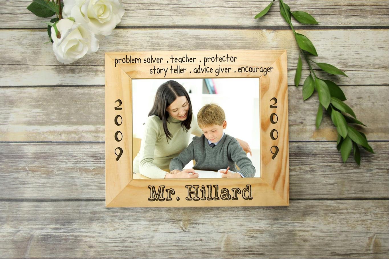 Personalized Picture Frame Teacher Gift for Teacher Etsy