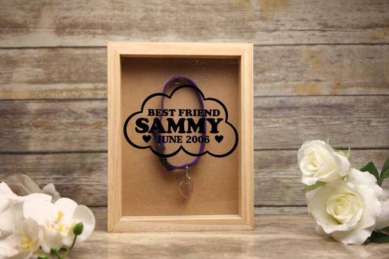 Personalized Shadow Box Best Friend Pet Memorial Keepsake Etsy