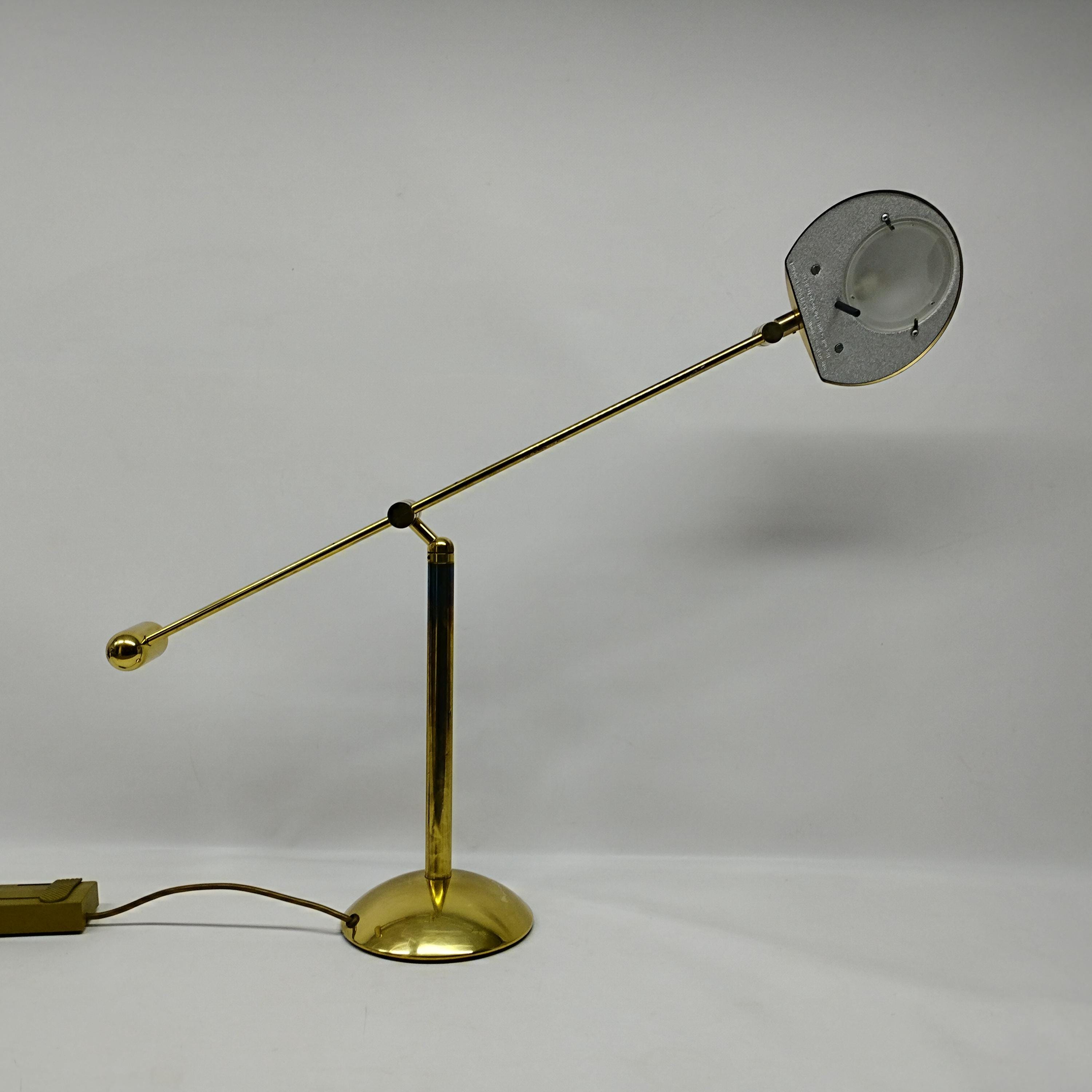 German, Copper, Large, Arm Table Lamp 70s