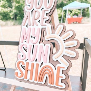 You Are My Sunshine Sign| Room Decor | Nursery Decor | Boho Decor