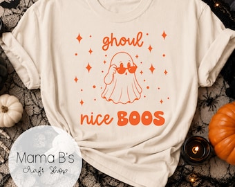 Digitaler Download | Trendige Geister-Shirts | Herbstliche Shirt-Designs | Gruselige Geister | PNG-Datei | Trendiges Geister-T-Shirt