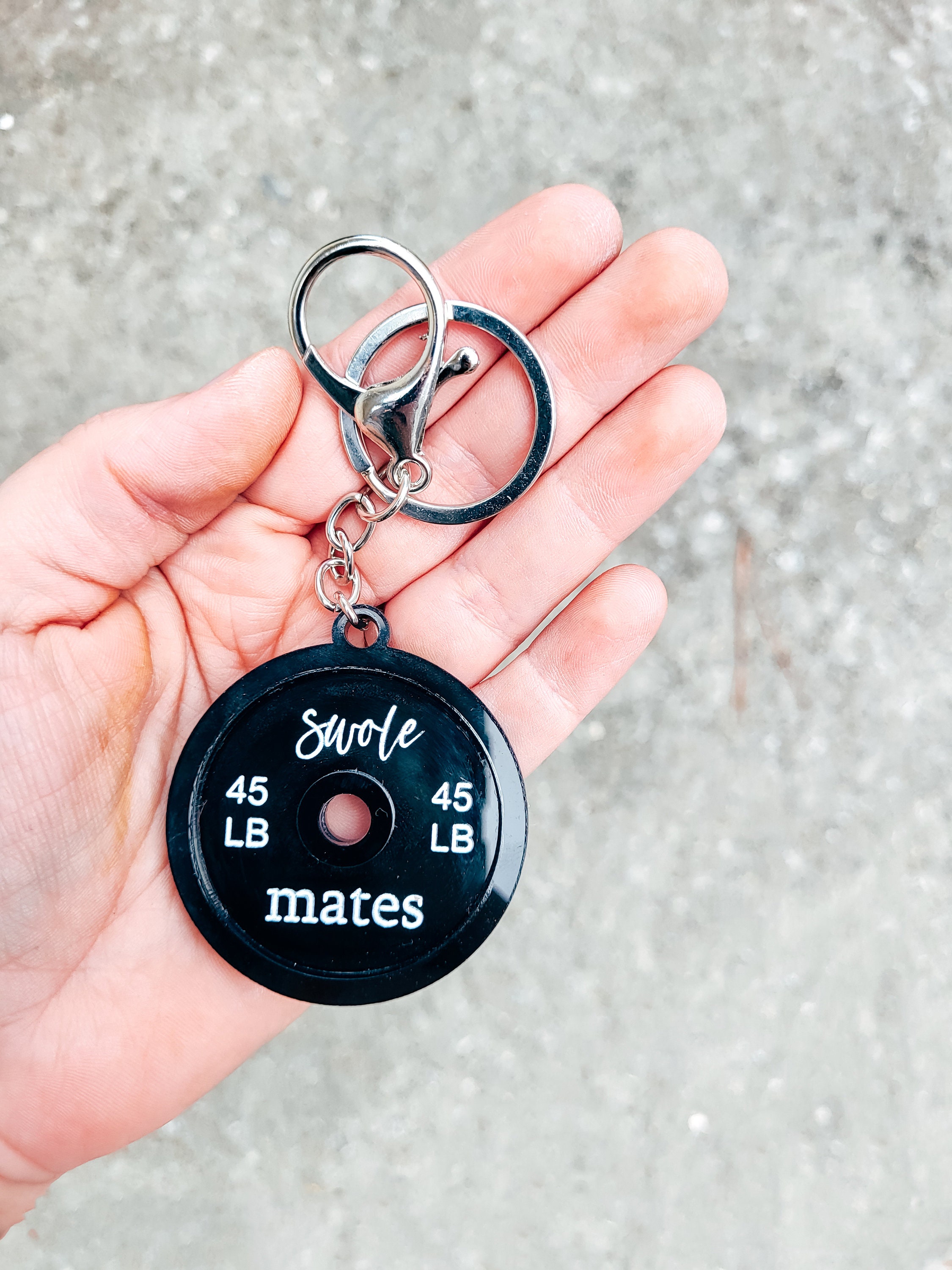 Gym Rat Keychain Gym Keychain Fitness Keychain 