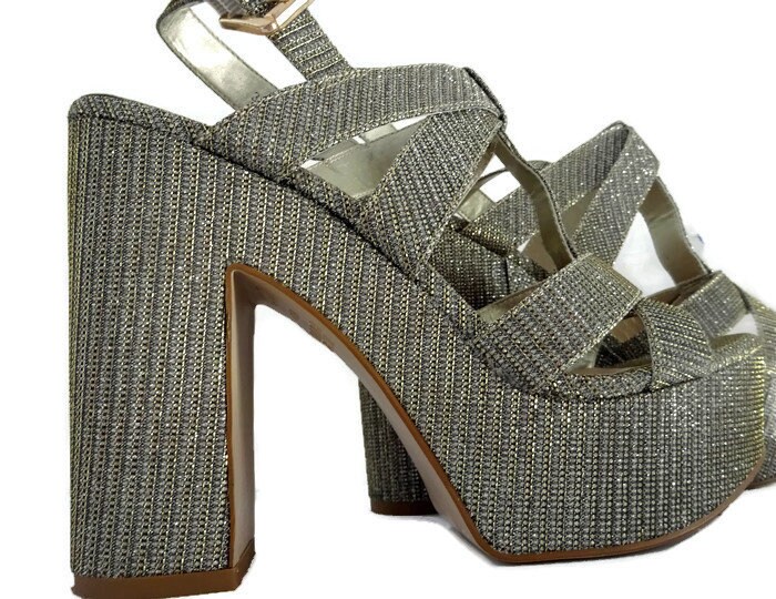 Silver Shoes High Heel Shoe Gold Shoes Wedding Shoes Women - Etsy