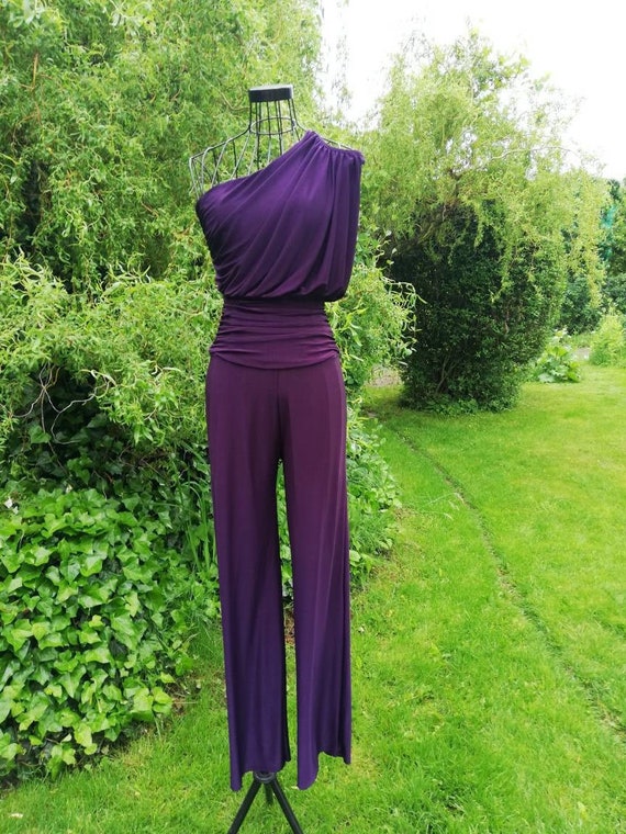 river island purple jumpsuit