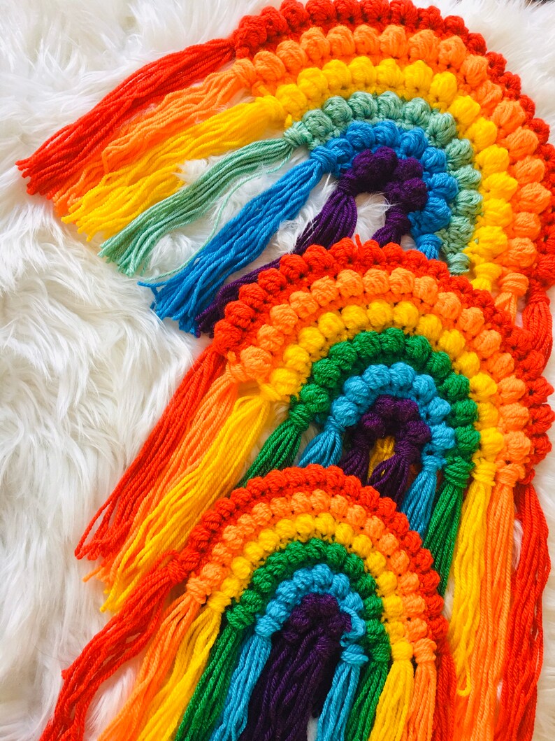 Rainbow wall decor rainbow wall hanging Etsy