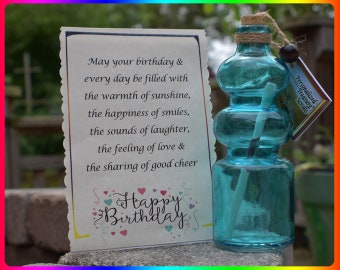 Geburtstagsgeschenk / / Nachricht in einer Flasche / / Geburtstagsgeschenk für Freundin / / Geburtstagsgeschenk für Frau / / einzigartige Geburtstagsgeschenk