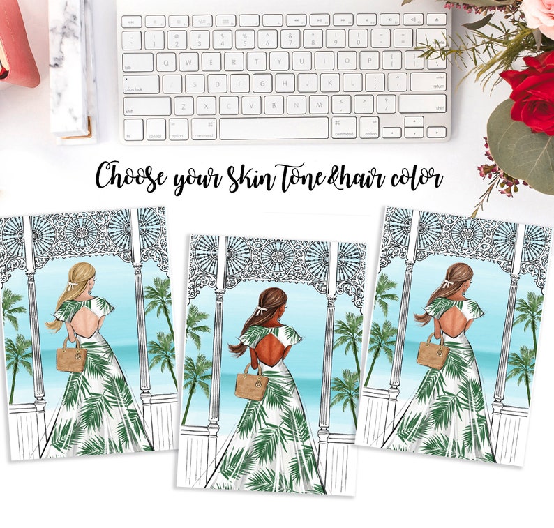 Summer Wall Art Summer Fashion Art Summer Beach Art Print Etsy