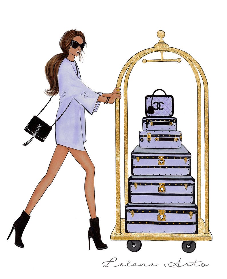 Blue fashion art Sky blue wall art Fashion art print Fashion Etsy