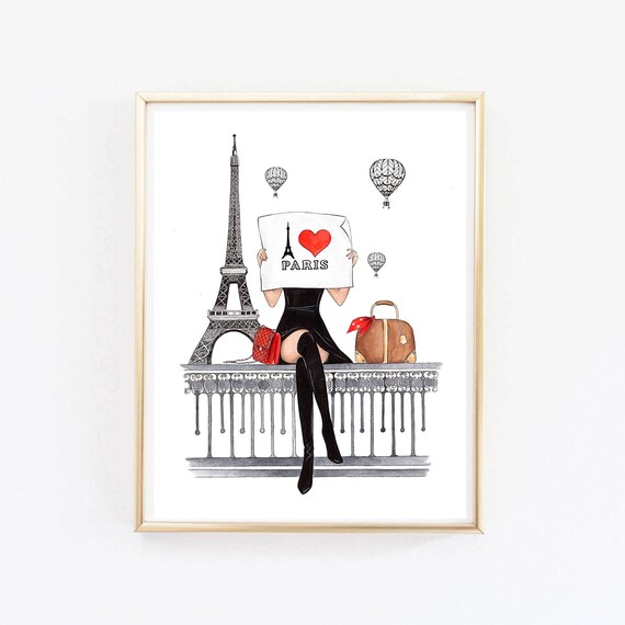 Paris print Paris art print Paris wall art Paris wall decor Etsy