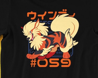 アーケードポケモン図鑑Tシャツ // ほのおタイプ // オリジナル151