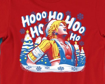 Tidus Laugh T-SHIRT Yuna 'Jolly Tidings' // Final Fantasy X FFX // Internet Meme // Funny // Ugly Sweater // Christmas