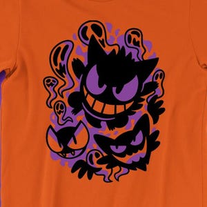 Gastly Haunter Gengar T-SHIRT (Cute Version) // Ghost Type // 1st Gen // Original 151 // 90s Nostalgia