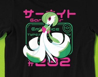 Gardevoir Pokedex T-SHIRT // Rubin und Saphir Gen3 // Psychische Fee // Hoenn Region