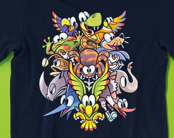 DKC Animal Buddies T-SHIRT // Donkey Kong Country Animals // Rambi
