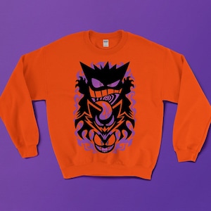 Gastly Haunter Gengar SWEATER // Ghost Type // 1st Gen // Original 151 // 90s Nostalgia // Sweatshirt