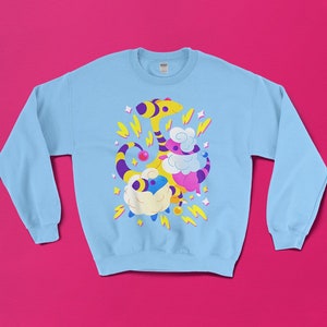 Mareep Flaafy Ampharos SWEATER &#39;Electric Sheep&#39; // Johto // Gen2 // Electric Type // Cute // Colorful