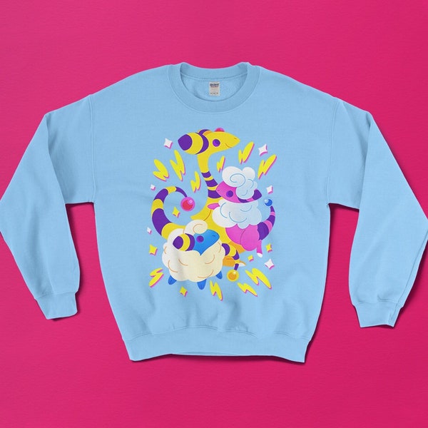 Mareep Flaafy Ampharos SWEATER 'Electric Sheep' // Johto // Gen2 // Electric Type