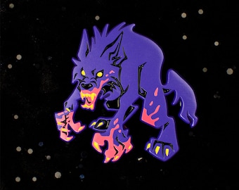 Neon Cryptids Beast of Bray Road Enamel Pin