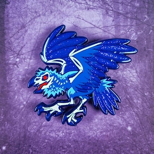 Evermore Undead Raven Enamel Pin // Twisted Forest