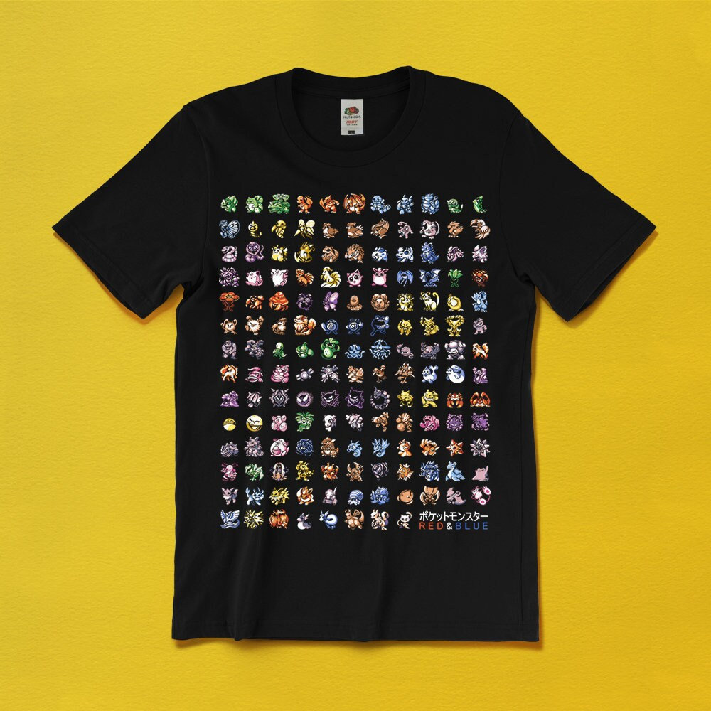 Pokemon Gen 8 Type Chart Stylized T-shirt Tee - Origin T-shirt