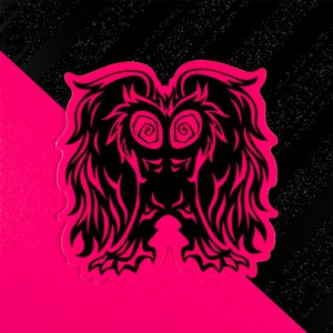 Neon Cryptids Mothman Sticker