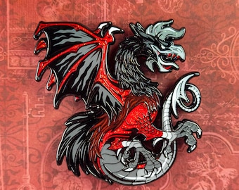 Basilisk Enamel Pin "Hell Spawn" // Chimera ~ Mythical Creature