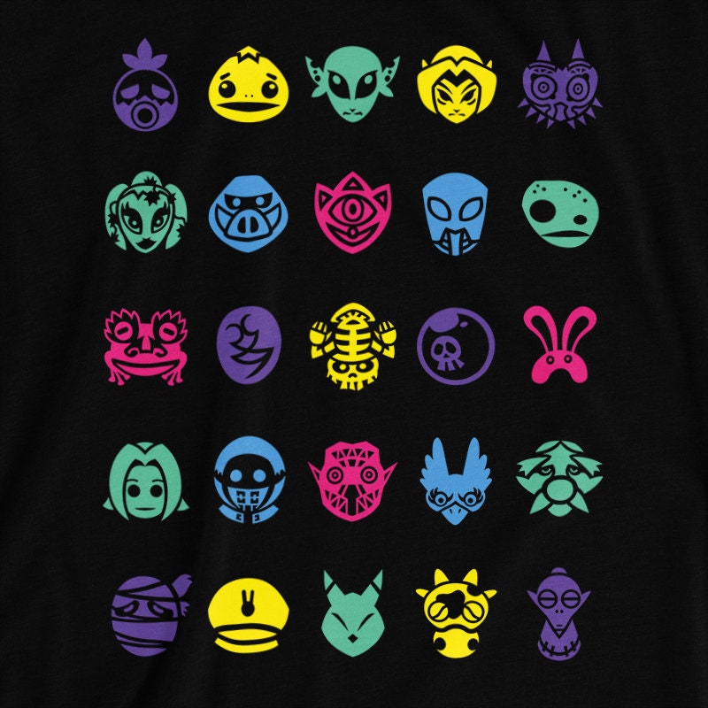 ムジュラの仮面 Tシャツ マスクコレクション // ゼルダの伝説