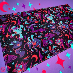 Dark Type Pattern Playmat // Mauspad // Houndoom // Absol // Sableye // Zorua