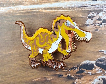 Suchomimus Enamel Pin // Jurassic Attack! Dinosaur Series