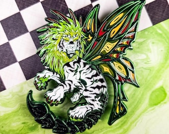 Manticore Enamel Pin "Toxic Claw" // Chimera ~ Mythical Creature