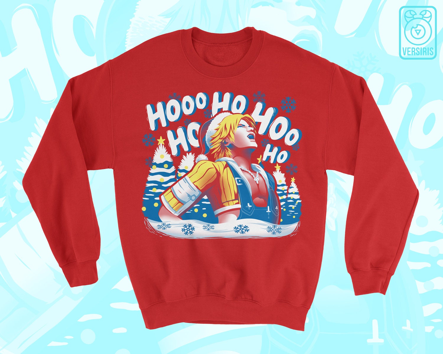 Tidus Laugh Sweater Jolly Tidings Yuna Final Etsy Tidus Laugh Sweater Jolly Tidings Yuna Final Etsy