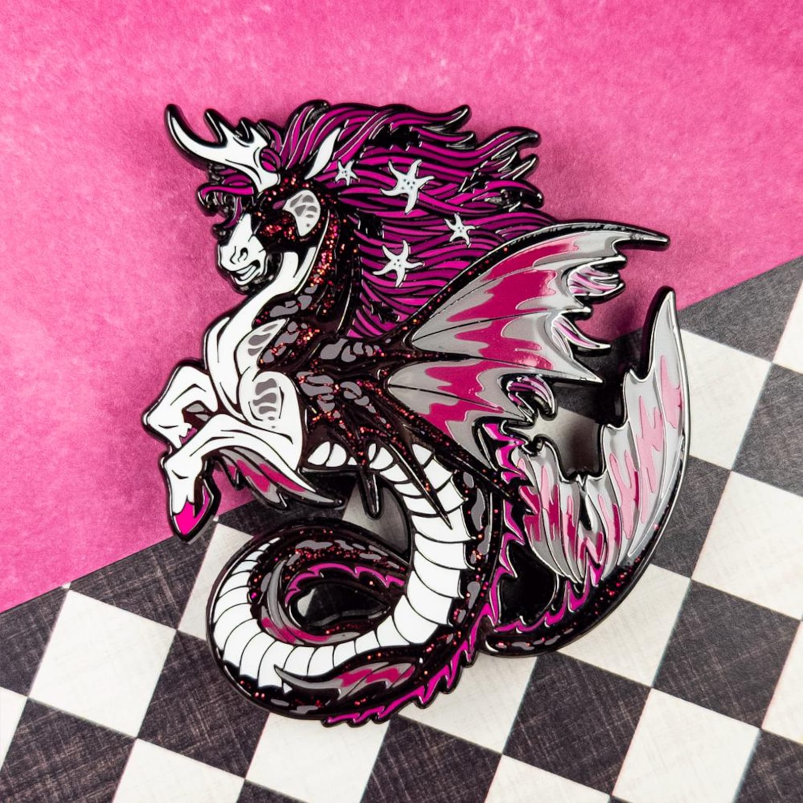 Hippocampus Enamel Pin 