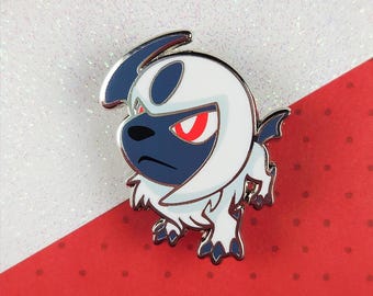 ABSOL Enamel Pin // + Shiny Version! // Big Head Fisheye Lens Style // Good Dog! Series