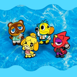 Brand New Controller Gear Animal Crossing Lapel Pin Set