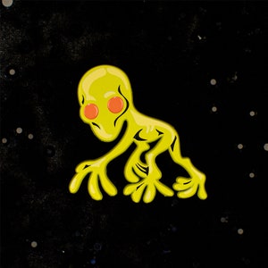 Neon Cryptids Dover Demon Enamel Pin