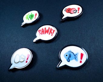 RAWR! Speech Bubble Mini Filler Pins for Animals // Jurassic Attack! Dinosaur Series