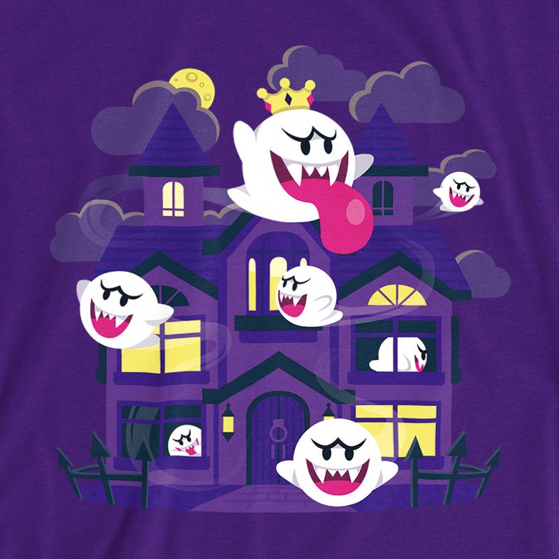 Mario Ghost House SWEATER King Boo Luigi s Mansion SNES N64 Gamecube 90s Nostalgia Retro Games Halloween Etsy UK